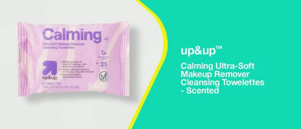 Calming Ultra-Soft Makeup Remover Cleansing Towelettes - Scented - 25ct - up&up™