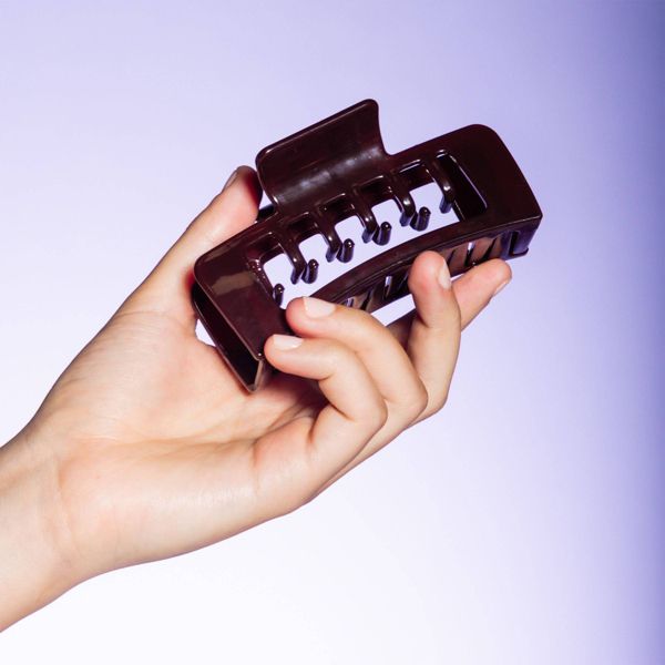 Gimme Beauty Double Down Claw Clips for Thick Hair - Black/Cream - 2ct