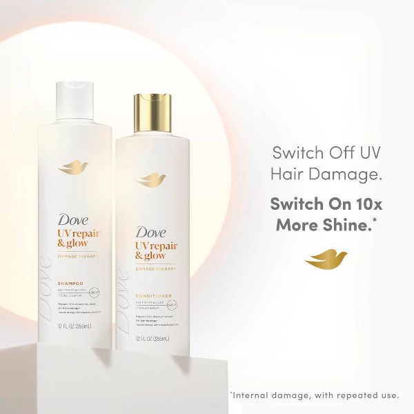 Dove Beauty UV Repair & Glow Conditioner - Damage Therapy - 12 fl oz