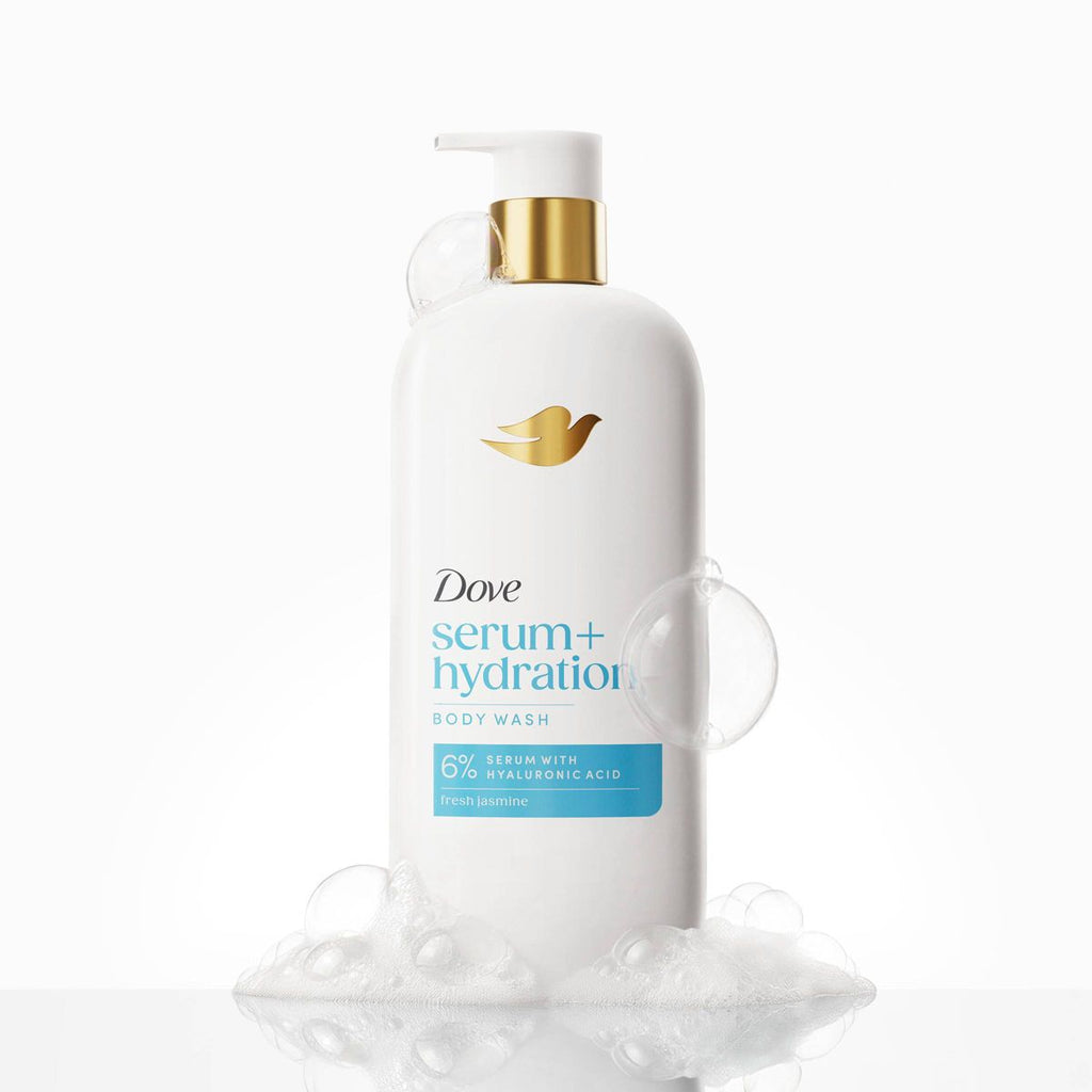 Dove Hydration Boost Serum Body Wash Drenches Dry Skin with 6% Hydrating Serum with Hyaluronic Acid - 18.5 fl oz