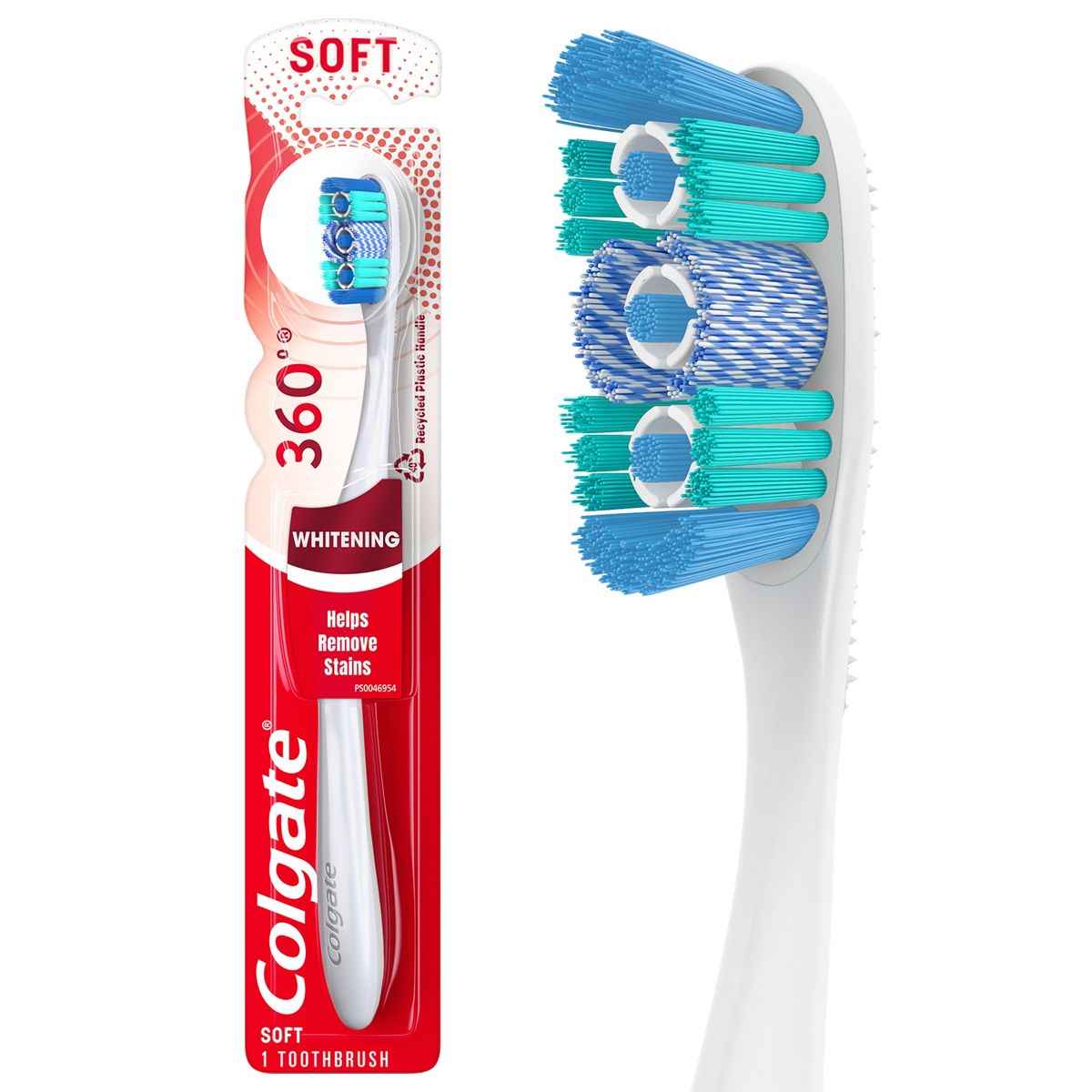 Colgate 360 Optic White Whitening Toothbrush - Soft
