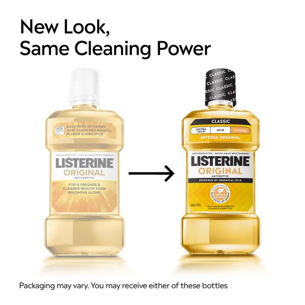 Listerine Original Antiseptic Intense Mouthwash - 1L