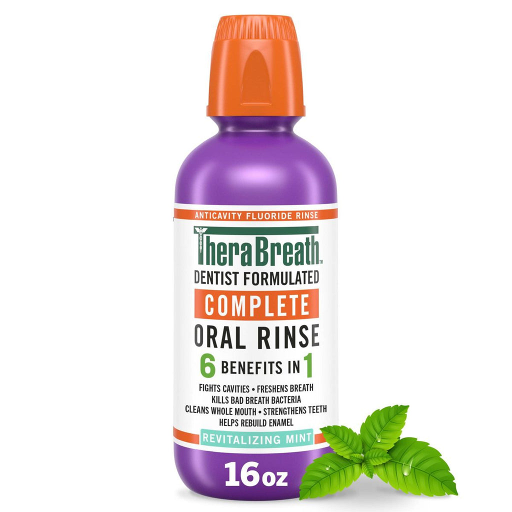 TheraBreath Complete Mouthwash - Revitalizing Mint - 16 fl oz
