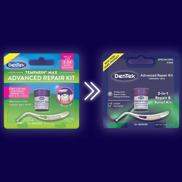 DenTek Temparin Max Lost Filling Kit with Tooth Repair and Toothache Pain Relief