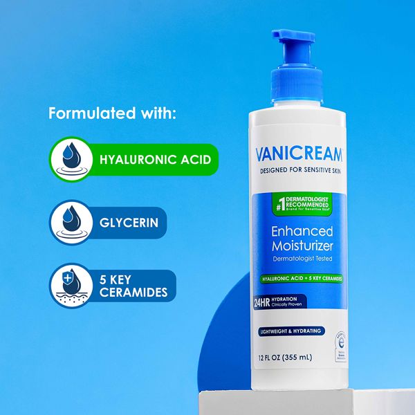 Vanicream Enhanced Moisturizer for Sensitive Skin - Unscented - 12oz