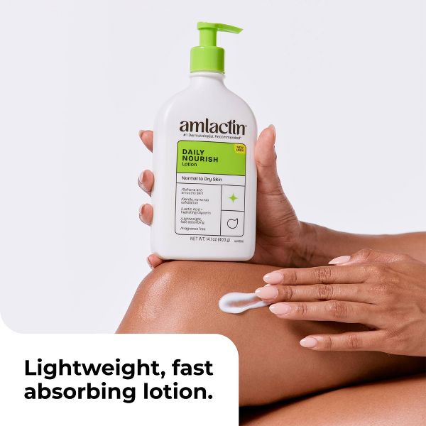 AmLactin Daily Moisturizing Body Lotion Bottle with Pump - 14.1oz