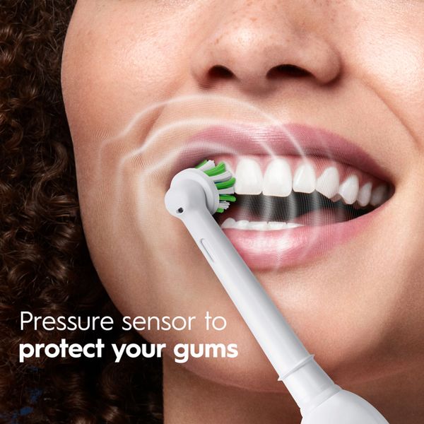 Oral-B Pro 1000 Power Rechargeable Battery Electric Toothbrush with Multiple Brush Modes - Black