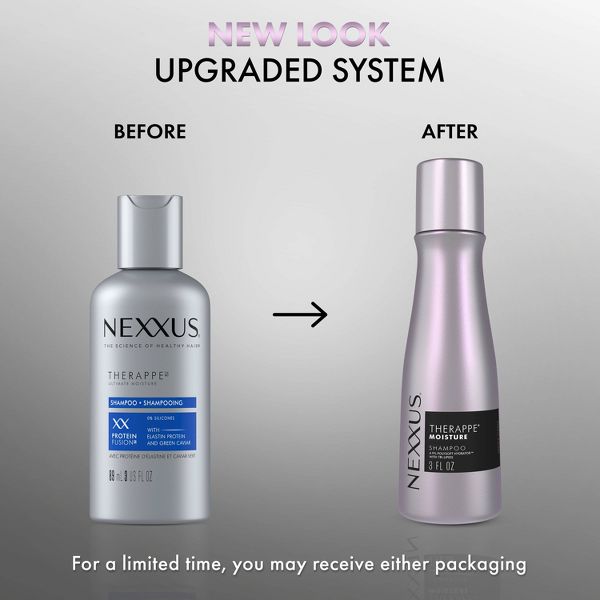 Nexxus Therappe Ultimate Moisture Shampoo for Dry Hair with Elastin Protein and Green Caviar - Silicone-Free - 13.5 fl oz
