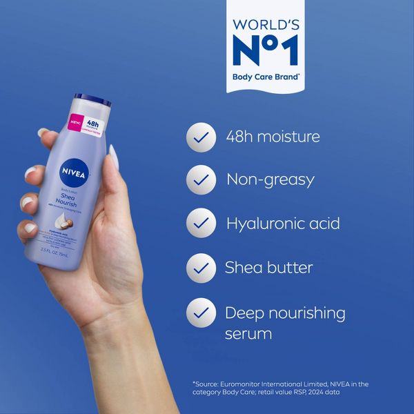 NIVEA Shea Nourish Dry Skin Body Lotion with Shea Butter - 16.9 fl oz