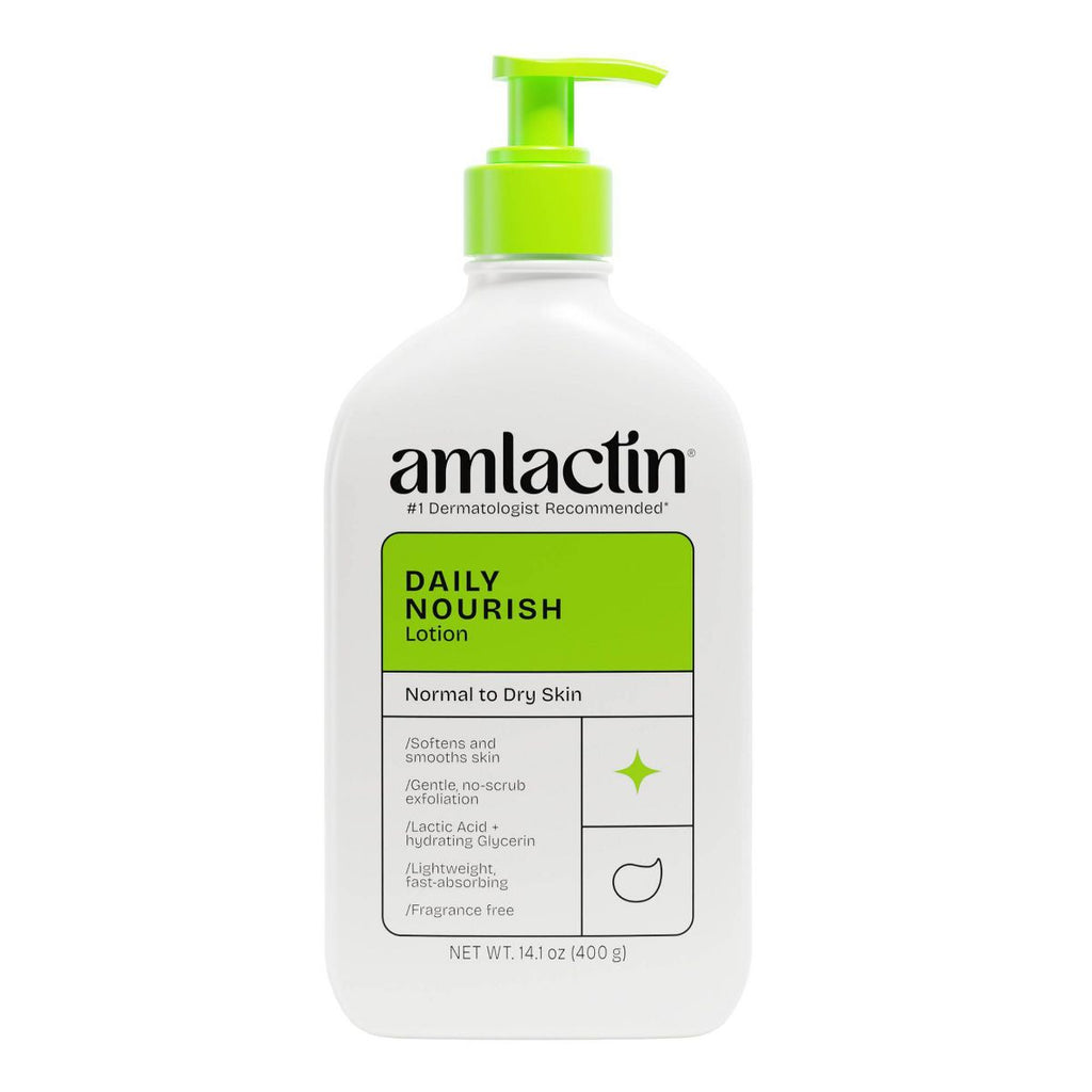 AmLactin Daily Moisturizing Body Lotion Bottle with Pump - 14.1oz