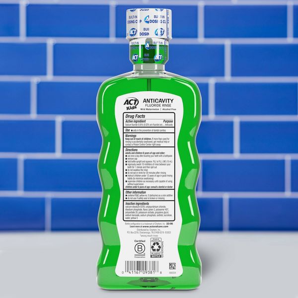 ACT Kids Wild Watermelon Anticavity Fluoride Rinse Mouthwash - 16.9 floz