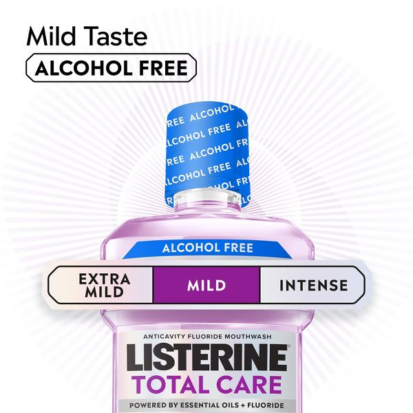 Listerine Total Care Alcohol-Free Anticavity Fluoride Mild Mouthwash - Mint - 1L
