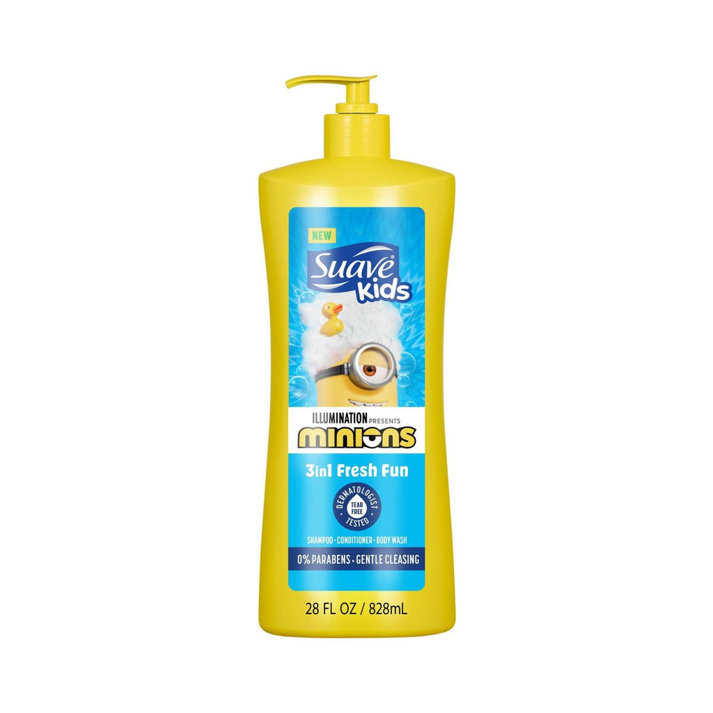 Suave Kids' 3-in-1 Minions Shampoo and Conditioner - 28 fl oz