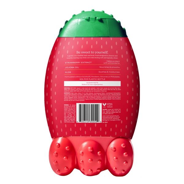 Raw Sugar Kids' Bubble Bath + Body Wash - Strawberry Vanilla - 12 fl oz