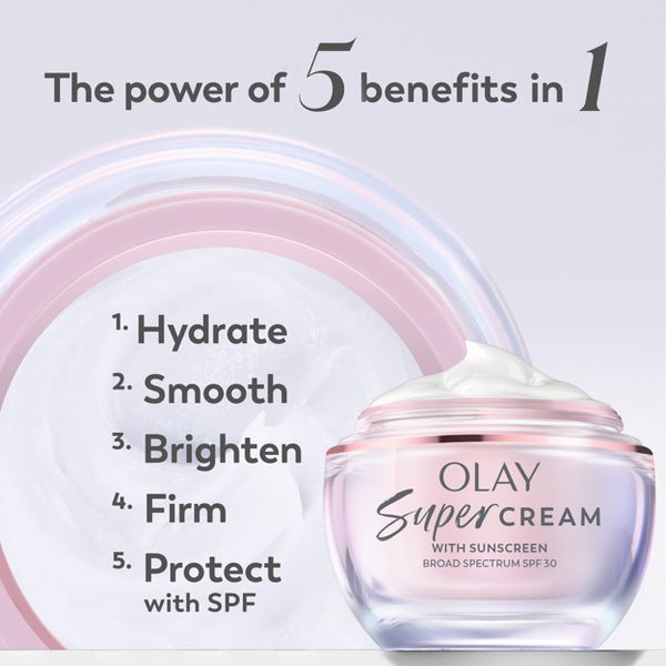Olay Super Cream Face Moisturizer with Sunscreen - SPF 30 - 1.7oz