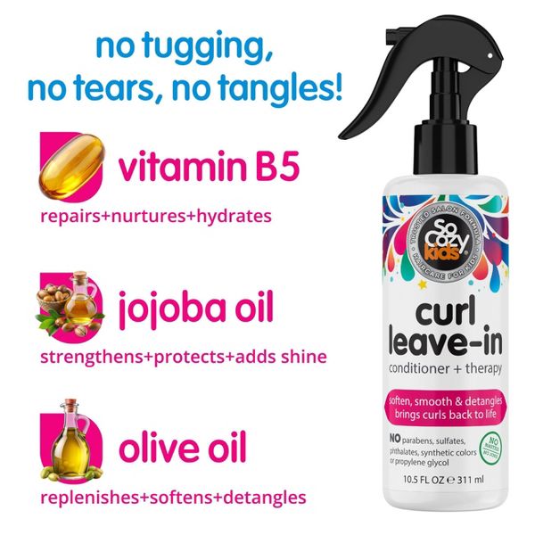 SoCozy Kids' Curl Leave-In Conditioner + Therapy Spray - 10.5 fl oz