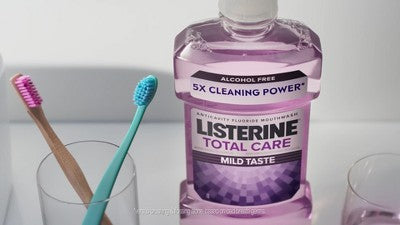 Listerine Antiseptic Intense Mouthwash for Bad Breath - Cool Mint - 500ml