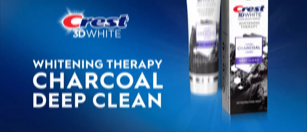 Crest 3D Whitening Therapy Charcoal Deep Clean Toothpaste - 4.6oz