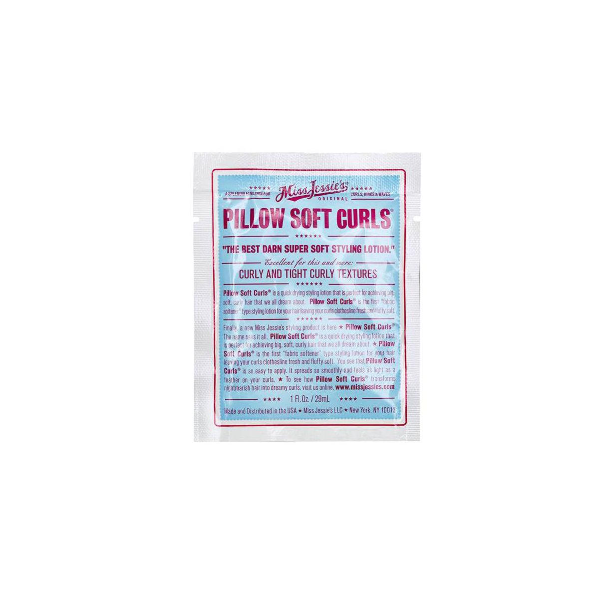 Miss Jessie's Pillow Soft Curls - 1 fl oz: Moisturizing, Volumizing, Curl Enhancing, Lotion For Textured Hair