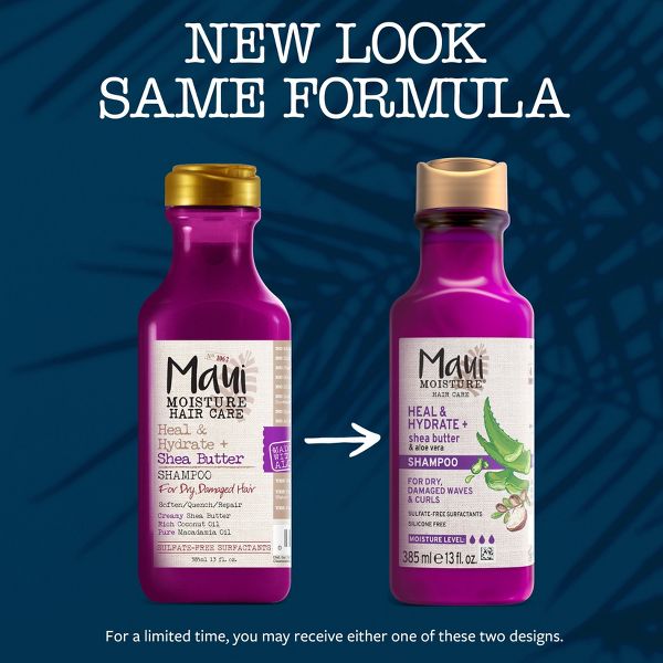 Maui Moisture Heal & Hydrate + Shea Butter Shampoo for Tight Curly Hair - 13 fl oz