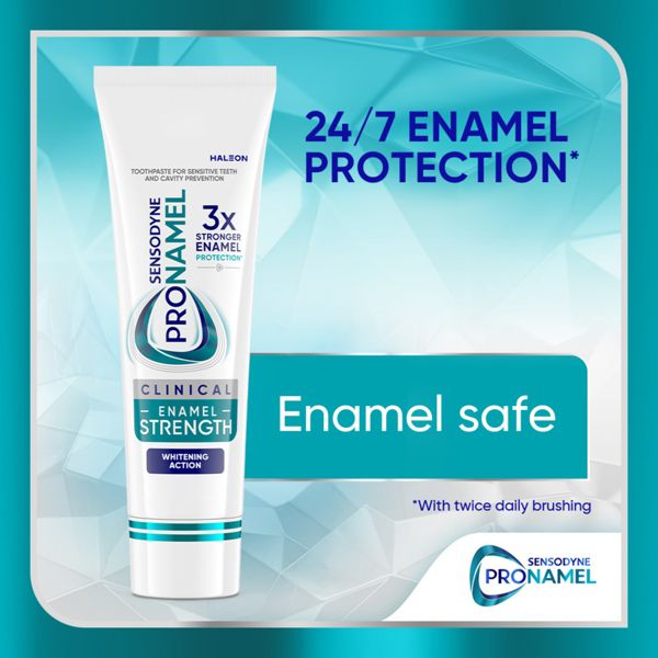 Sensodyne Pronamel Clinical Enamel Strength Whitening Action Toothpaste - 3.4oz/2pk