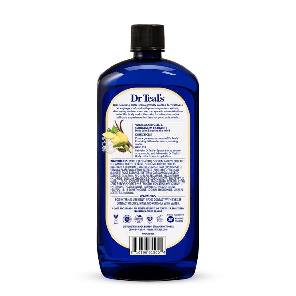 Dr Teal's Vanilla Comfort Foaming Bubble Bath - 34 fl oz