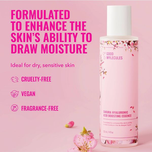 Good Molecules Sakura Hyaluronic Acid Face Boosting Essence - 120ml
