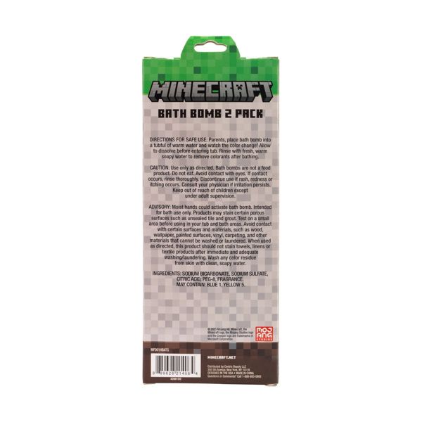 Minecraft Bath Bomb Set - 2pk