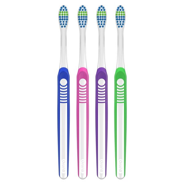Oral-B Indicator Contour Clean Soft Toothbrush - 4ct
