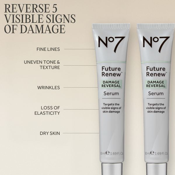 No7 Future Renew Damage Reversal Face Serum - 0.85 fl oz