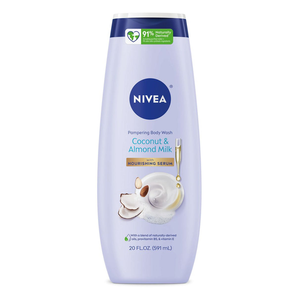 Nivea Coconut and Almond Milk Pampering Body Wash for Dry Skin - 20 fl oz