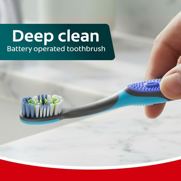 Colgate 360 Vibrate Deep Clean Battery Operated Electric Toothbrush - Soft - 2ct