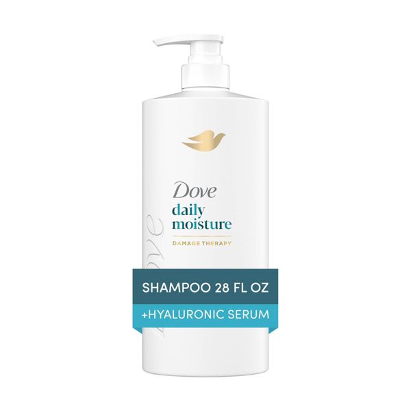 Dove Beauty Daily Moisture Hair Shampoo Pump with Hyaluronic Serum & Bio-Protein Care - 28 fl oz