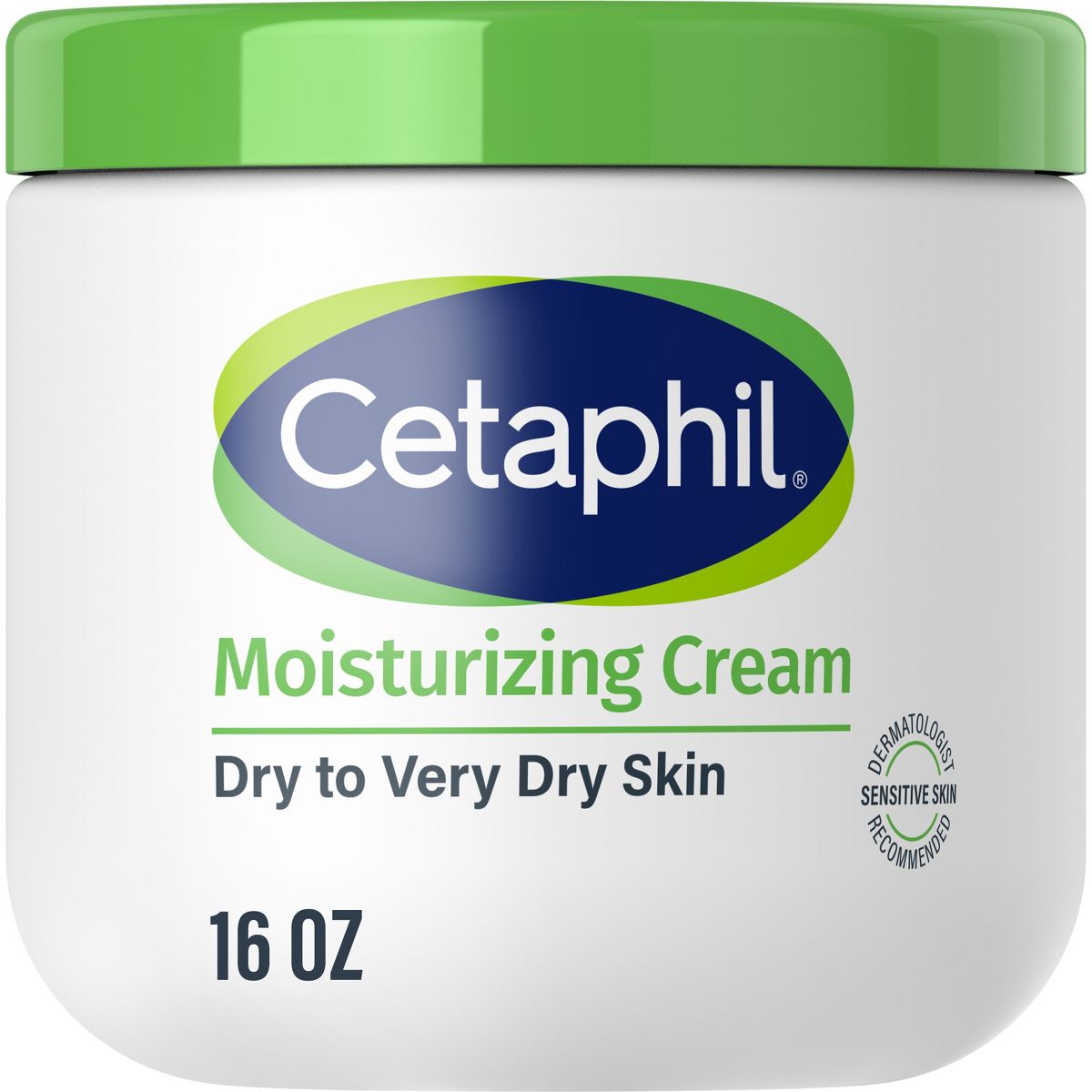 Cetaphil Moisturizing Face and Body Cream for Dry Skin, Unscented - 16oz