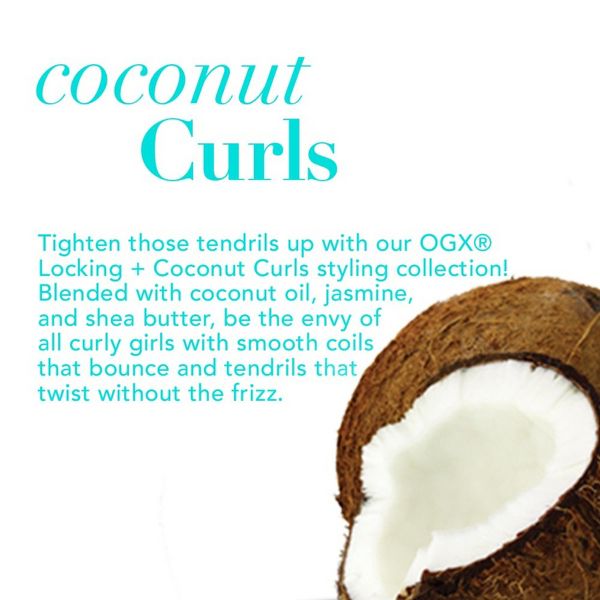 OGX Locking + Coconut Curls Decadent Creamy Mousse - 7.9oz