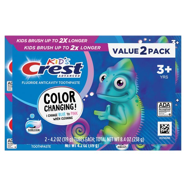 Crest Advanced Kid's Fluoride Toothpaste - Bubblegum Flavor- 4.2oz