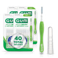 GUM Proxabrush Go-Betweens Tight Interdental Brushes, Soft Bristled Dental Picks - 10ct