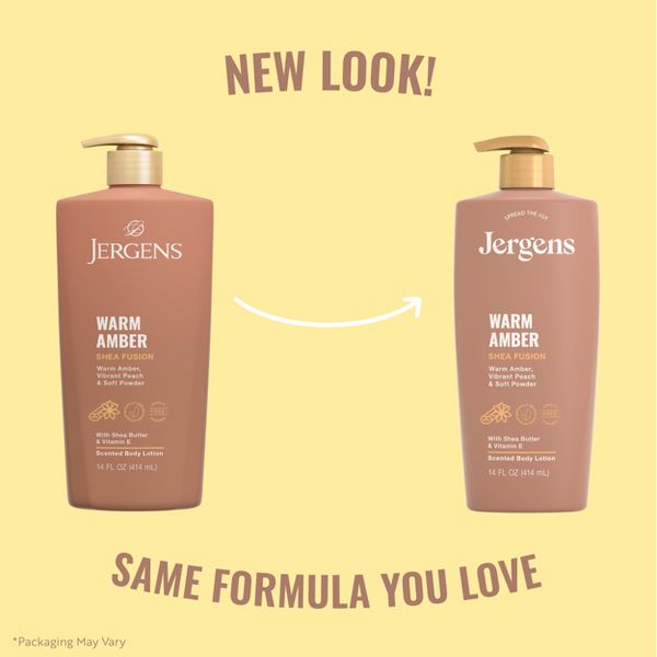 Jergens Shea Fusion Warm Amber Scented Body Lotion with Vitamin E - 14 fl oz