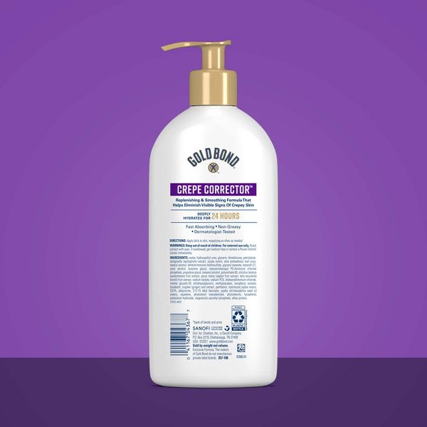 Gold Bond Age Renew Hand and Body Lotion Ultimate Crepe Corrector - Unscented - 14oz