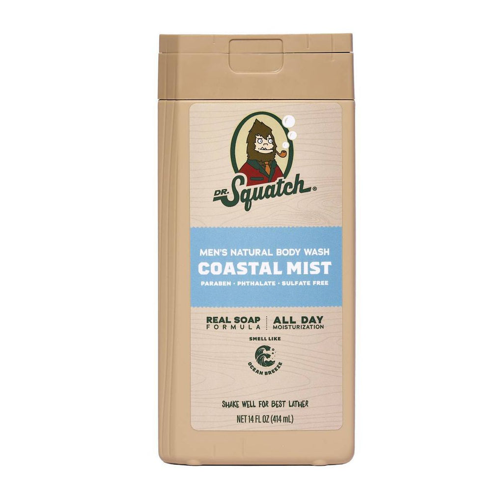 DR. SQUATCH Men's Non-Exfoliating Body Wash Coastal Mist - 14oz