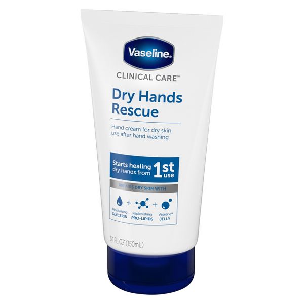 Vaseline Dry Hands Rescue Hand Lotion Unscented - 5.1 fl oz