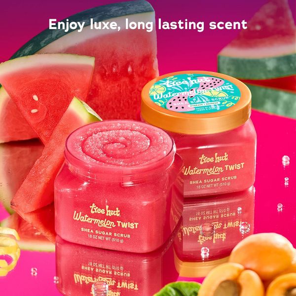Tree Hut Watermelon Twist Shea Sugar Body Scrub - 18oz