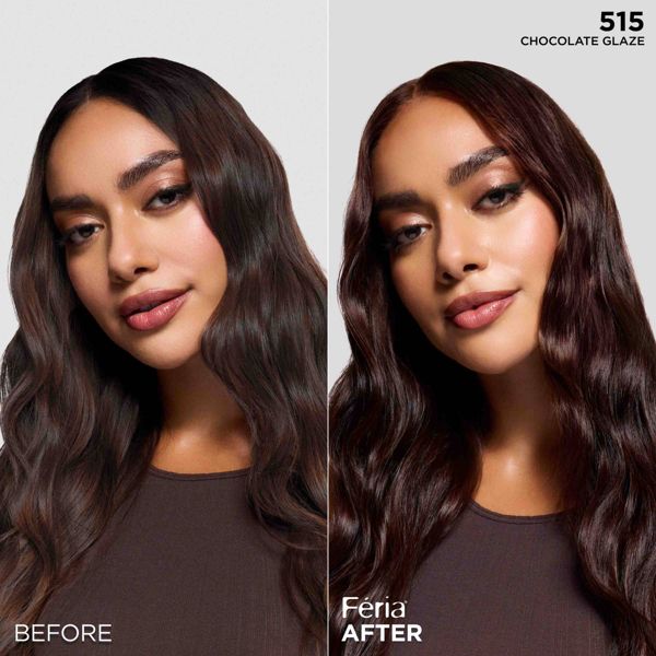 L'Oreal Paris Feria High Intensity Shimmering Color Power Red - R48 Intense Deep Auburn - 1 Kit