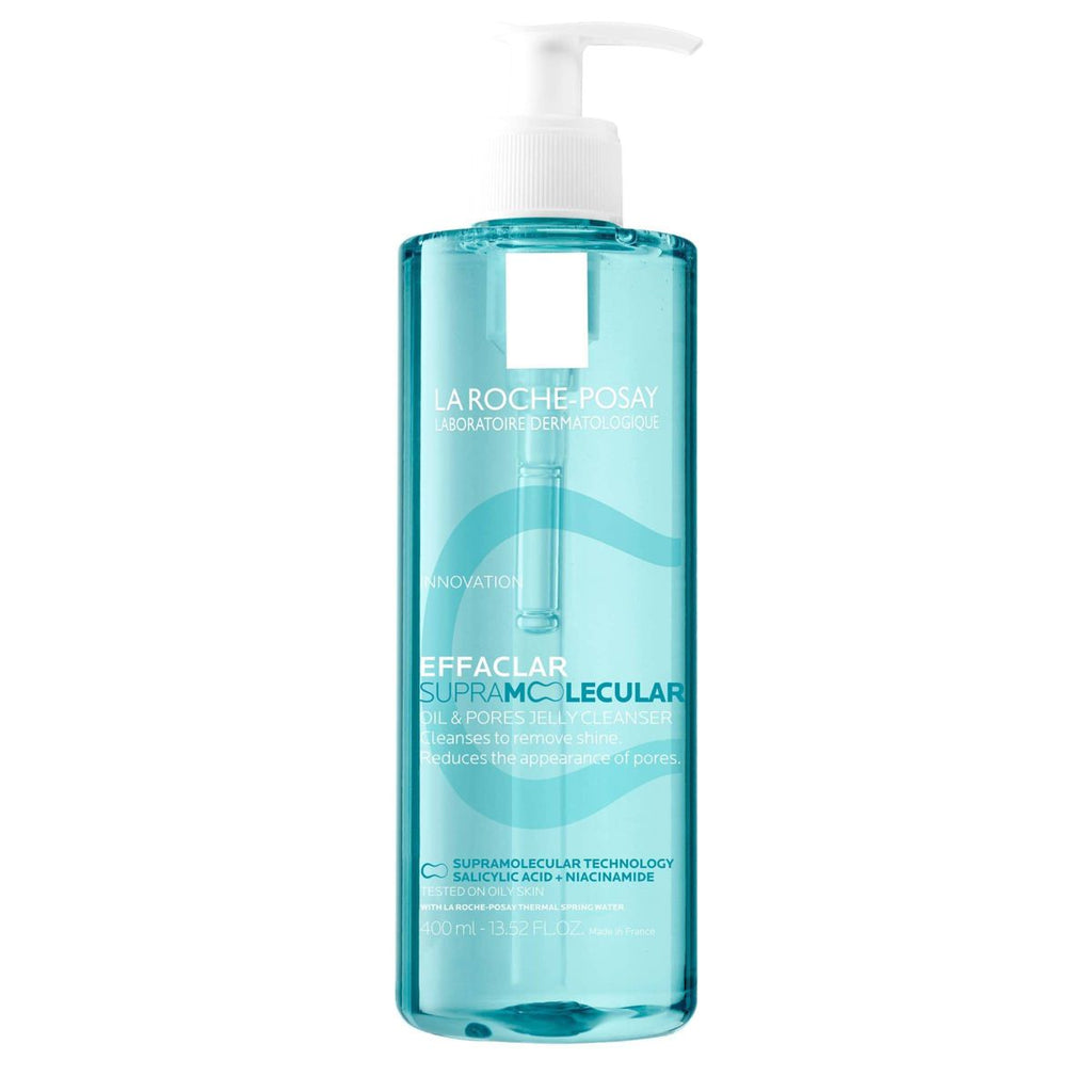 La Roche Posay Effaclar Supramolecular Oil Absorbing & Pores Correcting Acne Face Wash Jelly Cleanser- 13.52 fl oz