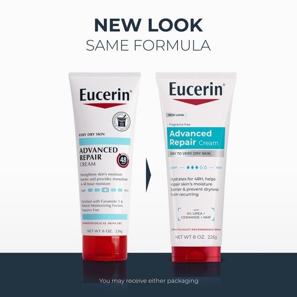 Eucerin Advanced Repair Body Cream for Very Dry Skin Unscented - 8oz