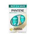 Pantene Pro-V Smooth & Sleek Shampoo and Conditioner Bundle Pack - 22.4 fl oz
