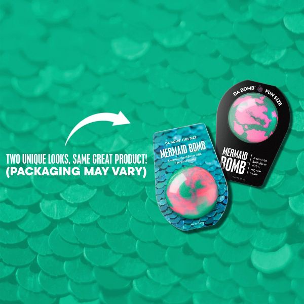 Da Bomb Bath Fizzers Mermaid Bath Bomb - 3.5oz