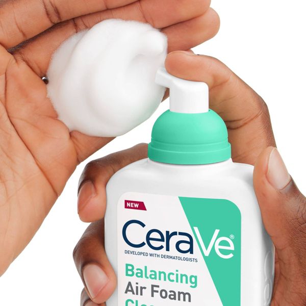 CeraVe Balancing Air Foam Facial Cleanser Wash Helps With Oil Control and Skin Hydration- 8 fl oz