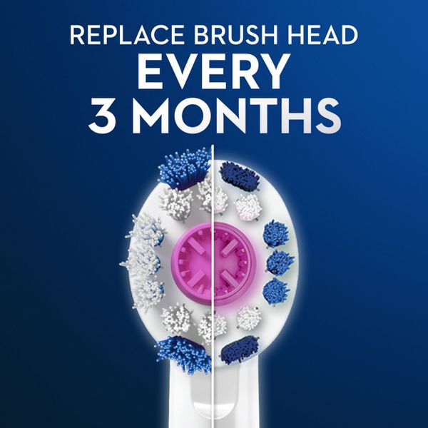 Oral-B 3D White X-Filament Replacement Brush Heads - 3ct