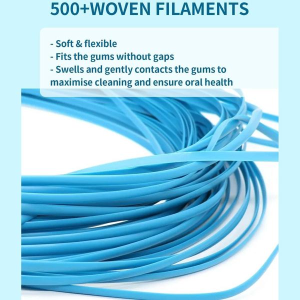MySmile Woven Dental Floss with Coconut Oil, Effective Plaque Removal, Mint Flavor, 2* 50 Yards